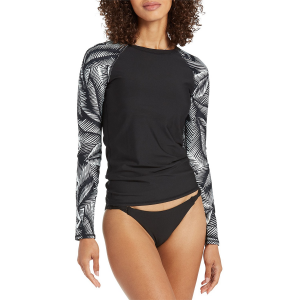Women's Volcom Stay Or Leaf Long-Sleeve 2022 in Black size X-Small | Elastane/Polyester