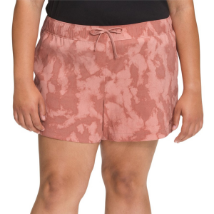 Women's The North Face Printed Class V Plus Size Shorts 2022 in Pink size 2X-Large | Nylon/Elastane
