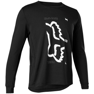 Kid's Fox Racing Ranger DR Long-Sleeve Jersey 2023 in Black size Yl | Cotton/Polyester