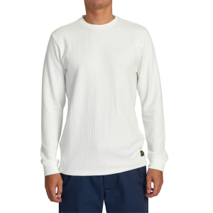 Image of RVCA Day Shift Long-Sleeve Thermal T-Shirt Men's 2023 in White size Small | Cotton/Polyester