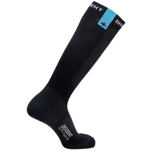 Dissent IQ Fit Hybrid Thin Socks 2025 in Black size Large | Wool/Lycra/Polyester