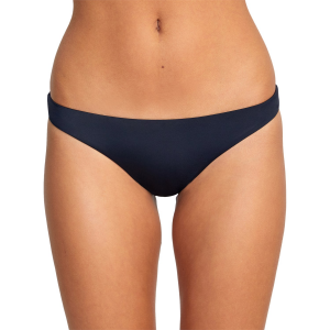 Women's RVCA Solid Medium Bikini Bottoms 2022 in Black size Large | Nylon/Elastane