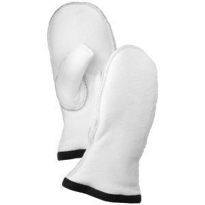 Image of Hestra Heli Ski Mitt Liner 2025 in White size 8 | Polyester