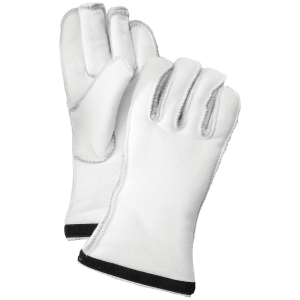 Image of Hestra Heli Ski Glove Liner 2025 in White size 11 | Polyester