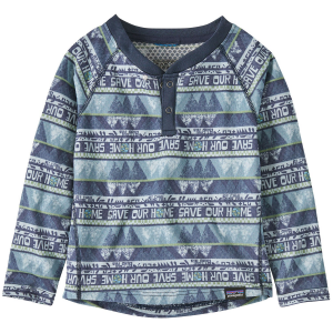 Image of Kid's Patagonia Capilene Midweight Top Toddlers' 2024 in Blue | Polyester