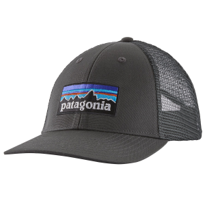 Image of Patagonia P-6 Logo LoPro Trucker Hat 2024 in Gray | Cotton/Polyester