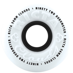 Image of Ricta Clouds White/Black 92a Skateboard Wheels 2024 size 56