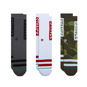 Image of Stance The OG 3-Pack Socks 2023 size Medium | Nylon/Cotton/Elastane