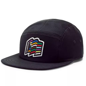 Image of Smartwool Pride 5-Panel Hat 2023 in Black | Cotton/Wool