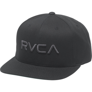 RVCA Twill Snapback II Hat 2023 in Gray | Acrylic/Wool