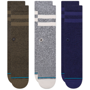 Image of Stance Joven 3-Pack Socks 2023 in Grey size Small | Nylon/Cotton/Elastane