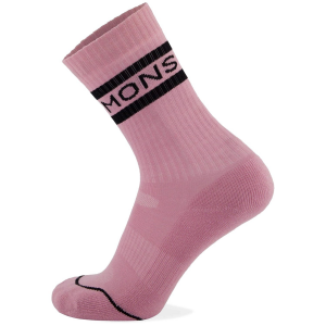 MONS ROYALE Signature Crew Sock 2023 Socks in Black size Large | Nylon/Wool/Elastane