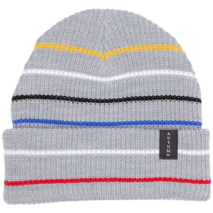 Autumn Select Multi Stripe Beanie Hat 2023 in White | Acrylic