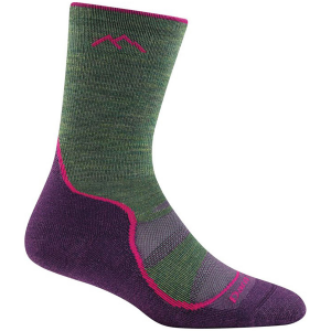 Women's Darn Tough Hiker Micro Crew Lightweight Cushion Socks 2023 in Green size Small | Nylon/Spandex/Wool