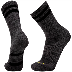 Image of Le Bent Trail Light 3/4 Crew Socks Unisex 2024 in Black size Medium | Nylon/Wool/Elastane