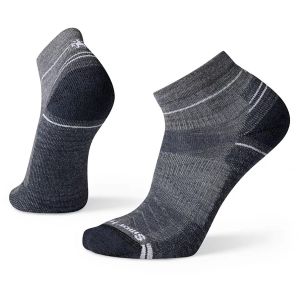 Smartwool Hike Light Cushion Ankle Socks Men's 2024 in Gray size Medium | Nylon/Wool/Elastane