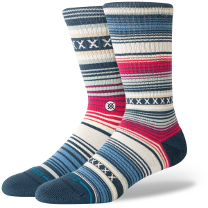 Image of Stance Curren ST Crew Socks 2024 in Blue size Medium | Nylon/Cotton/Elastane