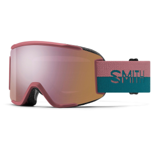 Image of Women's Smith Squad S Low Bridge Fit Goggles 2024 in Pink