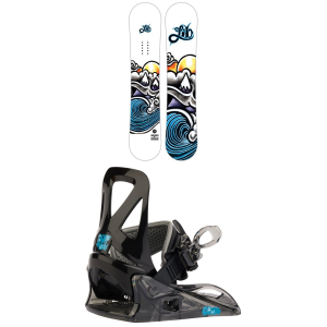 Kid's Lib Tech Banana Blaster BTX SnowboardKids' 2024 - 120 Package (120 cm) + M Kids in Black size 120/M | Polyester