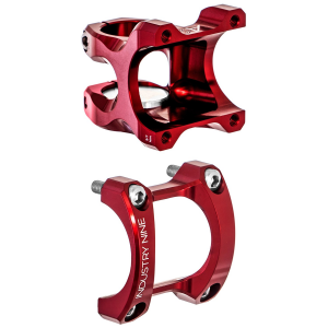 Industry Nine Industry 9 A318 Stem 2023 in Red size 31.8X50mm | Aluminum