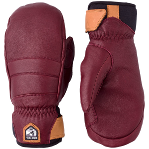 Women's Hestra Fall Line Mittens 2023 in Red size 7 | Leather/Polyester/Neoprene