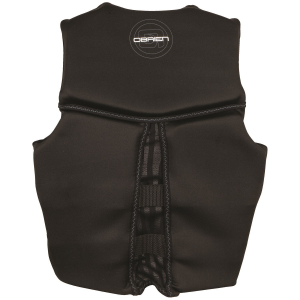 Women's Obrien Flex V-Back CGA Wake Vest 2023 in Black size Large | Rubber/Neoprene