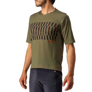 Castelli Trail Tech T-Shirt 2022 in Green size Small | Polyester