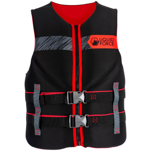 Liquid Force Hinge Classic CGA Wakeboard Vest 2024 - X2X-Large in Black size 3X-Large