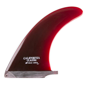 True Ames California Classic Longboard Fin 2024 in Red size 7