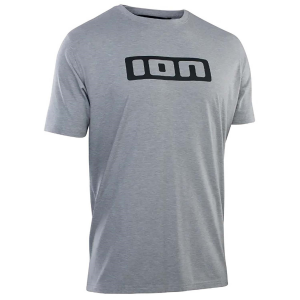 ION Logo DR Short Sleeve Jersey 2023 in Gray size Small | Cotton/Elastane/Polyester
