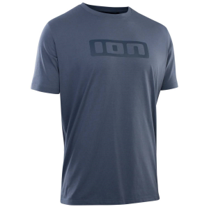 ION Logo DR Short Sleeve Jersey 2023 in Blue size Medium | Cotton/Elastane/Polyester