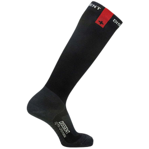 Dissent IQ Fit Ultimate Thin Socks 2025 in Black size Medium | Wool/Lycra/Polyester