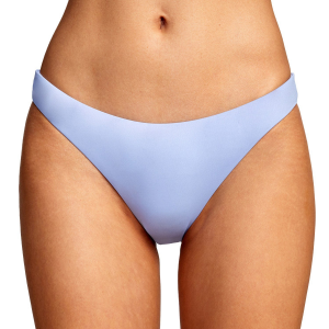 Women's RVCA Solid Medium Bikini Bottoms 2022 in Purple size X-Large | Nylon/Elastane