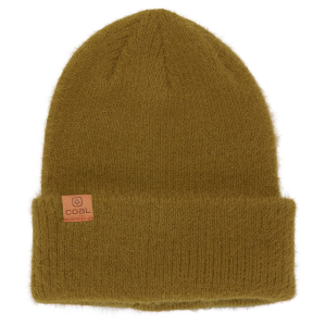 Women's Coal The Pearl Beanie Hat 2024 in Yellow | Nylon/Leather
