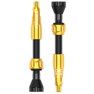Lezyne CNC TLR Valves 2023 in Gold size 60mm | Aluminum