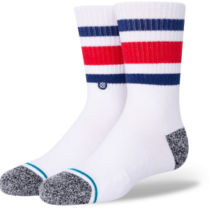 Kid's Stance Boyd Street Socks 2023 in White size Medium | Nylon/Cotton/Elastane