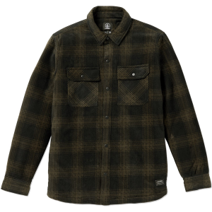 Volcom Bowered Fleece Long-Sleeve Shirt Men's 2023 Green size Small | Polyester