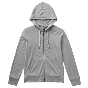 Image of Women's Vuori Halo Performance 2.0 Hoodie 2024 in Gray size X-Small | Elastane/Polyester