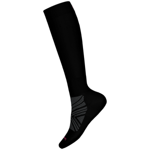 Image of Women's Smartwool Zero Cushion OTC Socks 2025 in Black size Large | Nylon/Wool/Elastane