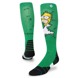 Stance Homer Snow Socks 2023 in Green size Medium | Polyester