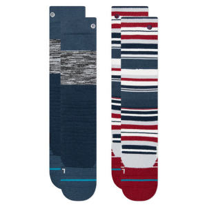 Kid's Stance Block 2-Pack Snow Socks 2023 in Blue size Medium | Polyester