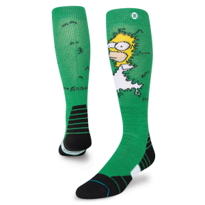 Stance Homer Snow Socks 2023 in Green size Small | Polyester