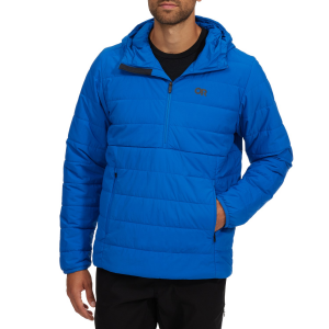 Outdoor Research Shadow Insulated Anorak Jacket Men's 2023 in Blue size Small | Nylon/Spandex/Polyester