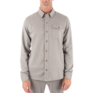 Image of Jetty Essex Oyster Twill Shirt Men's 2023 Gray in Grey size Medium | Cotton/Polyester