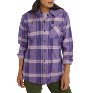 Women's Burton Favorite Long-Sleeve 2022 in Purple size X-Small | Cotton