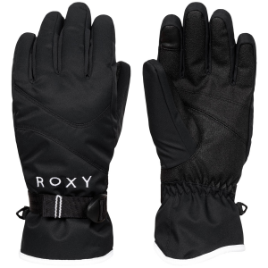 Image of Women's Roxy Jetty Solid Gloves 2025 in Black size Large | Leather