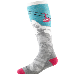 Image of Women's Darn Tough Yeti OTC Midweight Socks 2025 in Gray size Small | Nylon/Spandex/Wool