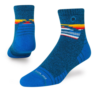 Stance Serape Dose Quarter Socks Unisex 2022 Blue size Small | Nylon/Wool/Elastane