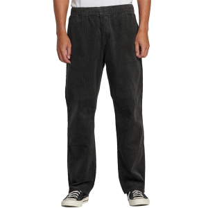 Image of RVCA Americana Elastic Cord Pants Men's 2023 in Black size Large | Cotton