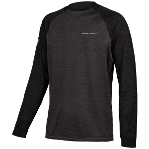 Endura SingleTrack Long Sleeve Jersey 2023 in Gray size Large | Elastane/Polyester